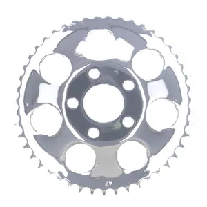 MCS Rear sprocket, chrome. 47t
