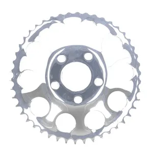 MCS Rear sprocket, chrome. 46t