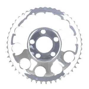 MCS Rear sprocket, chrome. 49t