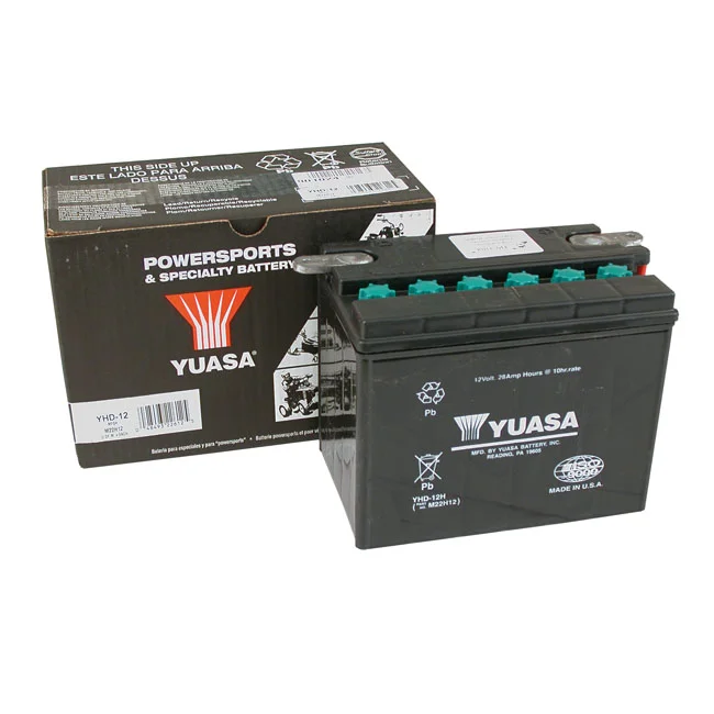 Yuasa 12V lead-acid battery. 28Ah - 66007-84