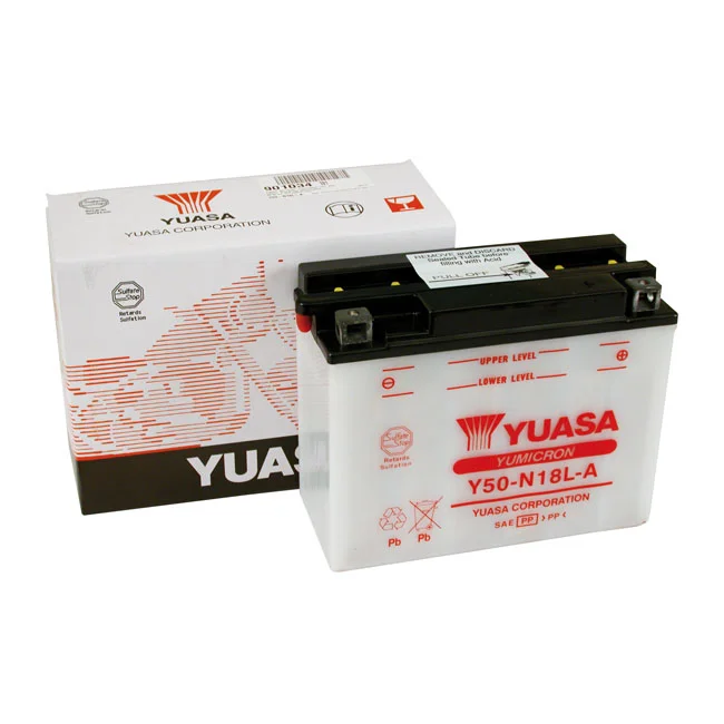 Yuasa Yumicron 12V lead-acid battery Y50-N18L-A. 20Ah - 66010-82B