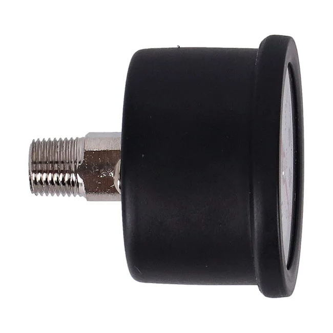 Marshall Oil pressure gauge, 0-100 PSI. Black housing