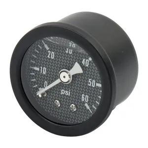 Marshall Marshall oil pressure gauge, 0-60 PSI. Black housing