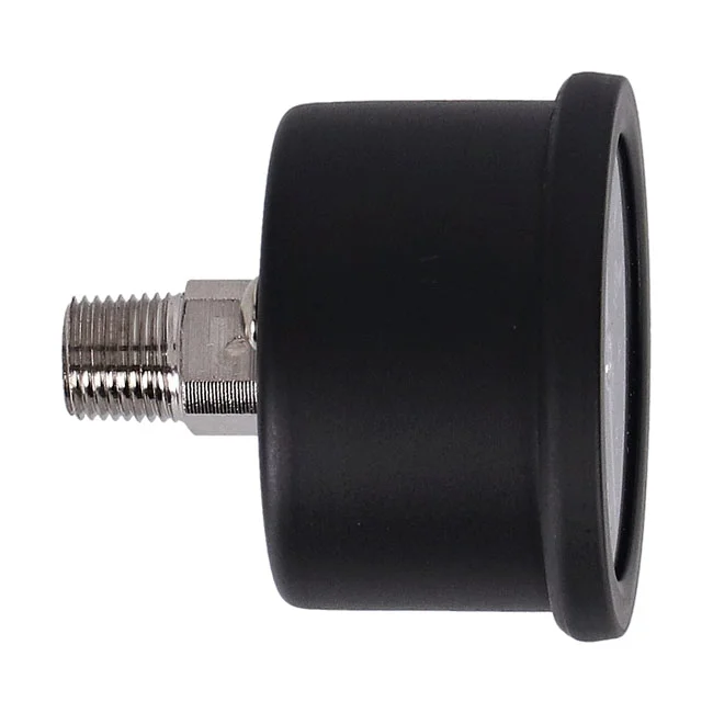 Marshall Oil pressure gauge, 0-100 PSI. Black housing
