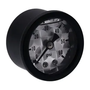 Marshall Marshall oil pressure gauge, 0-60 PSI. Black housing