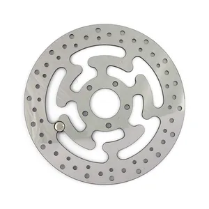 MCS Brake rotor, left front. Polished stainless