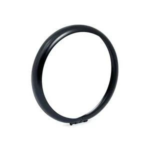 MCS Bates style headlamp trim ring. 4-1/2". Satin black