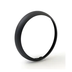 MCS Outer trim ring, 7" hydra headlamp. Black wrinkle