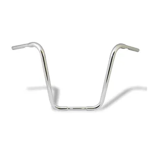 MCS 1-1/4" Buffalo Apehangers, 18" high, chrome