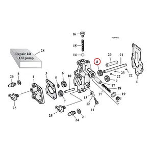 MCS Feed gear, driven. oil pump