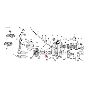 Jims JIMS, kickstart shaft bushing and O-ring kit. STD size