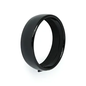 MCS Recessed trim ring. 5-3/4" headlamp. Gloss black