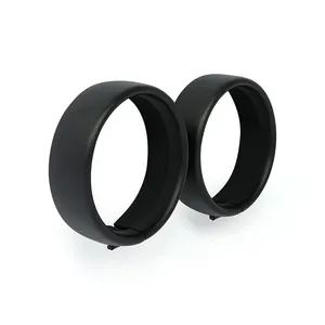 MCS Recessed trim rings. 4.5" spotlamp. Black wrinkle