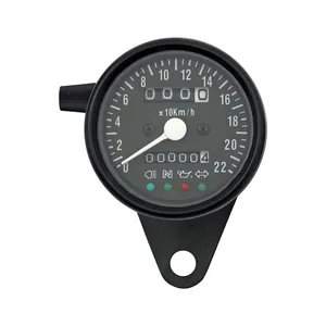 MCS LED mini speedo 2:1 kmh. Black with black face plate