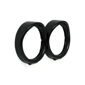 MCS Recessed trim rings with visor. turn signals. Black