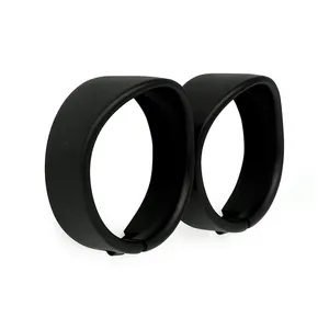 MCS Recessed trim rings with visor. 4.5" spotlamp. Black wrinkle