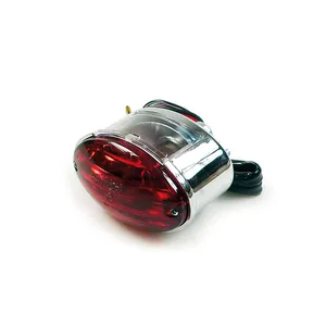 MCS Medium cateye taillight. Chrome