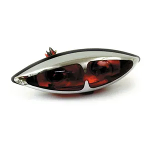 MCS L.A. taillight. Dual bulb. Chrome