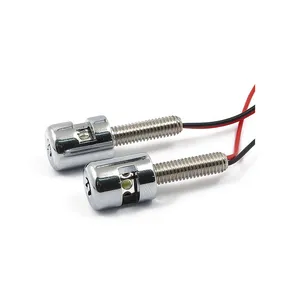 MCS License plate light, LED. Chrome