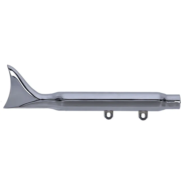 Paughco Replacement muffler. Fishtail. Chrome