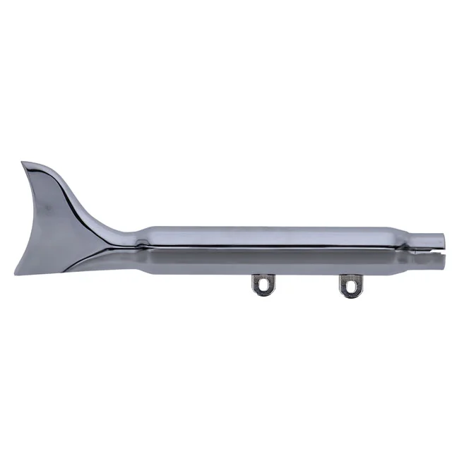 Paughco Replacement muffler. Fishtail. Chrome