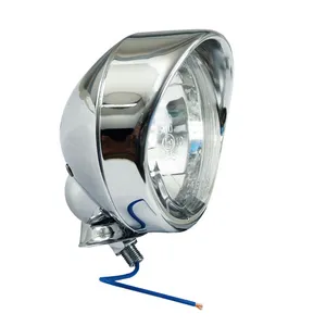 MCS T-bone spotlamp. 3-1/2". Clear glass lens. with visor