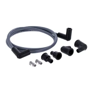 Dynatek Dynatek, univ. 8mm spark plug wire set, 90° plug boot. Gray