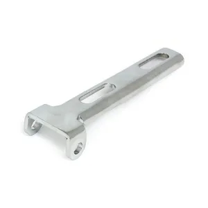 MCS Universal solo seat hinge, square mount. Chrome