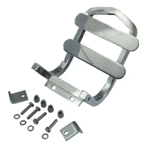 MCS Luggage rack, sissybar mount. Chrome