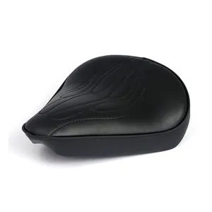 MCS Fitzz, custom solo seat. Black flame. Large. 6cm thick