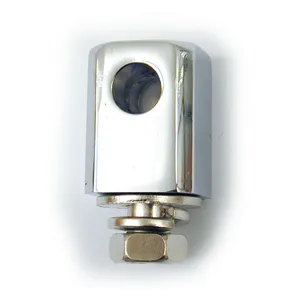 MCS Bates style headlamp mount block. Chrome