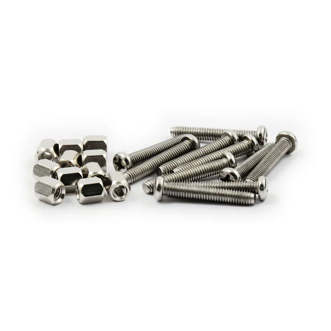 MCS Trim ring screw kit, for Bates style headlamps. Chrome - 903415
