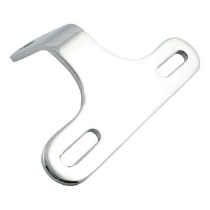 MCS Custom headlamp bracket, slotted. Chrome