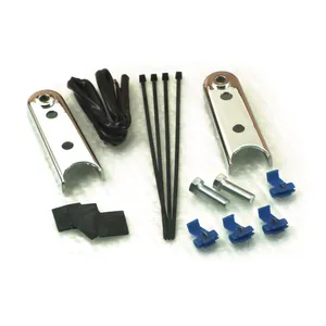 MCS Rear turn signal relocation kit. Chrome