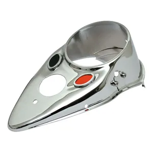 MCS 36-46 style Cat Eye dash cover. Chrome