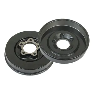 Samwel Brake drum WLC/B.T., front. Black painted
