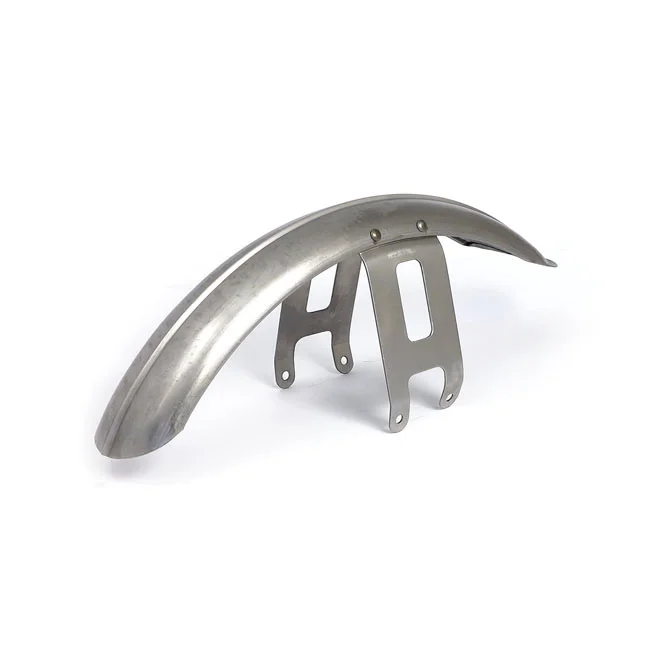 MCS 49-84 FL custom narrow front fender. Raw steel, ribbed - 904087