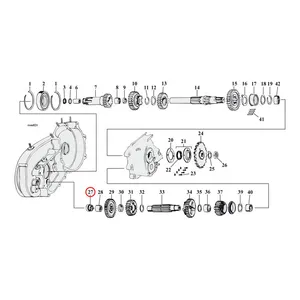 MCS Oiler plug, transmission countershaft