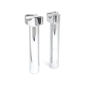 MCS Forged aluminum risers straight, 6-1/2" rise. Chrome