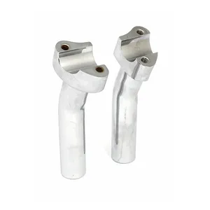 MCS Forged aluminum risers pullback, 5-3/4" rise. Chrome