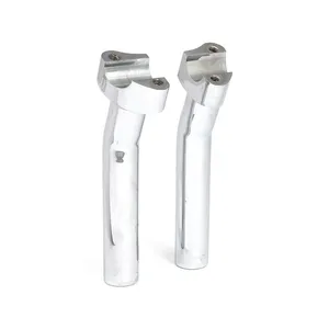 MCS Forged aluminum risers pullback, 7" rise. Chrome
