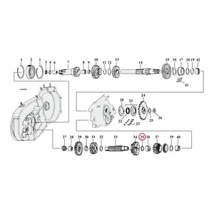MCS Thrust washer, countershaft 1st gear .100"