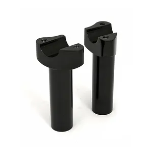 MCS Forged aluminum risers straight, 4-1/2" rise. Black
