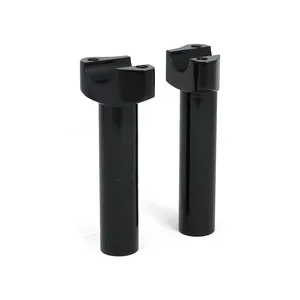 MCS Forged aluminum risers straight, 5-1/2" rise. Black