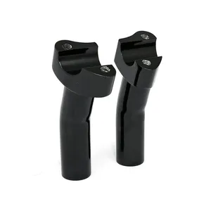 MCS Forged aluminum risers pullback, 4-1/2" rise. Black