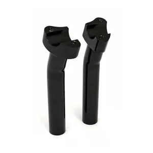 MCS Forged aluminum risers pullback, 7" rise. Black