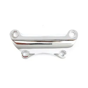 MCS OEM style Touring handlebar top clamp. Chrome