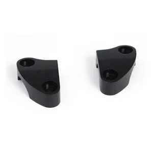MCS Handlebar top clamp set. Black, plain
