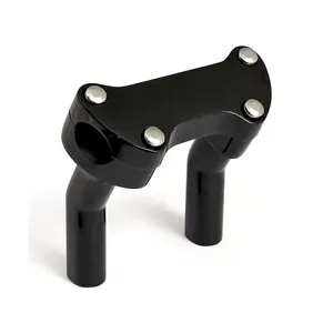 MCS OEM style pullback risers, with top clamp. 4.5" rise. Black