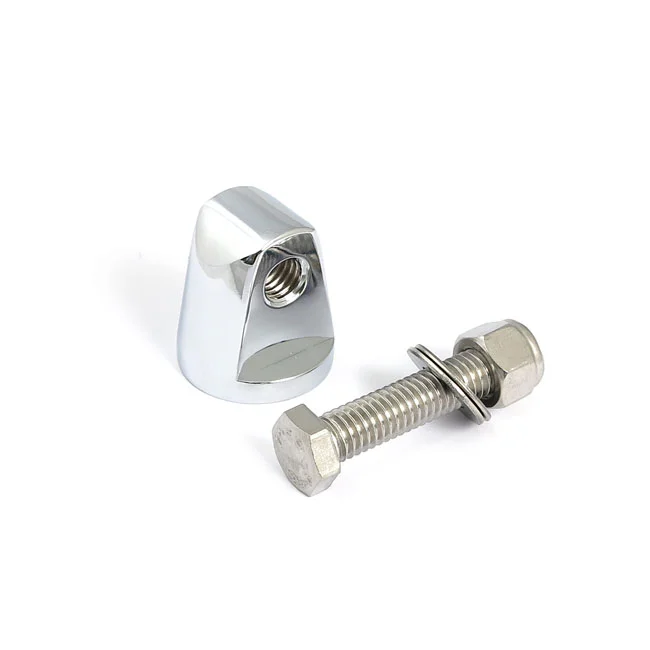 MCS Straight cone headlamp mount block. Chrome - 904471